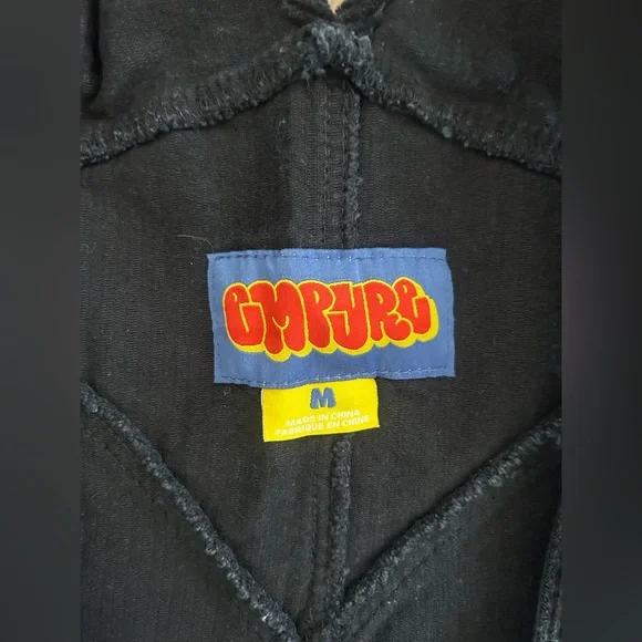 Emprye Relax Corduroy Overalls Black Unisex Size M - Picture 6 of 11